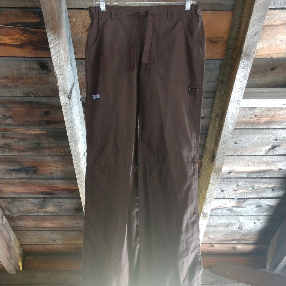 Cherokee Workwear Scrub Pants XS Brown